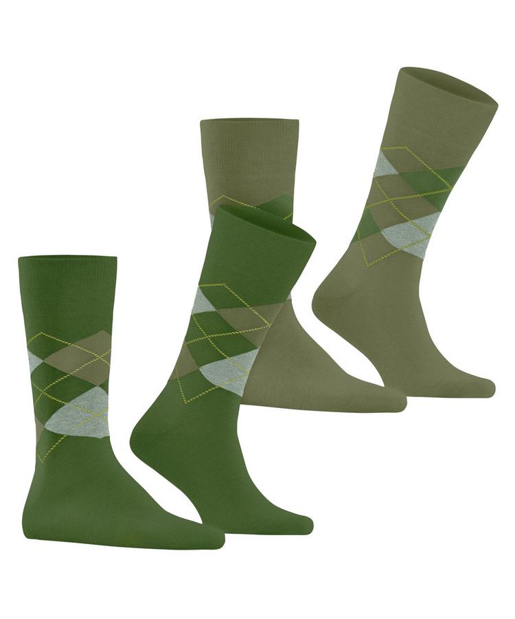 Burlington Burlington Everyday Argyle SO 2-Pack Socken Herren - fir green (7656) - 0 | SportScheck