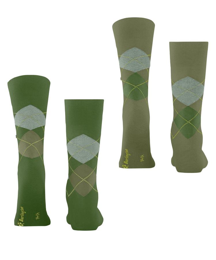 Burlington Burlington Everyday Argyle SO 2-Pack Socken Herren - fir green (7656) - 0 | SportScheck