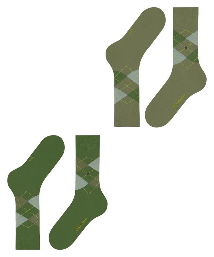 Burlington Burlington Everyday Argyle SO 2-Pack Socken Herren - fir green (7656) - 2 | SportScheck