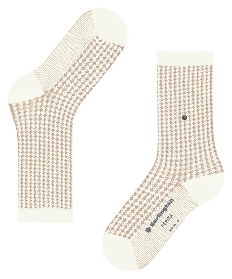 Burlington Burlington Pepita Socken Damen - off-white (2040) - 2 | SportScheck