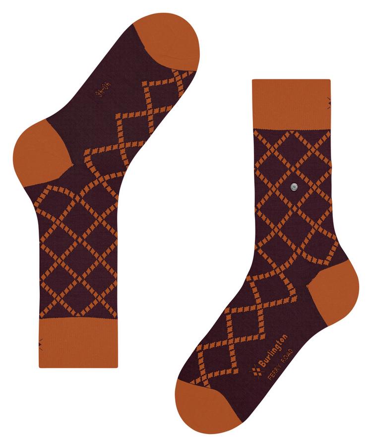 Burlington Burlington Ferry Road Socken Herren - claret (8435) - 2 | SportScheck