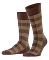 Burlington Buffalo Check Socken Herren - hazelnut (5250)