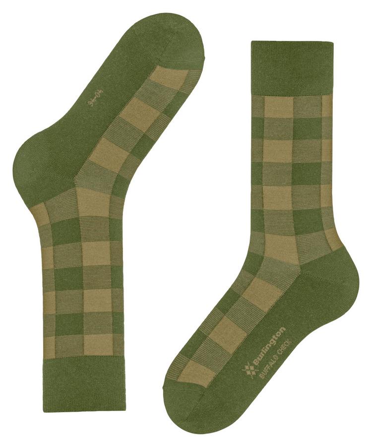 Burlington Burlington Buffalo Check Socken Herren - cactus (7684) - 2 | SportScheck