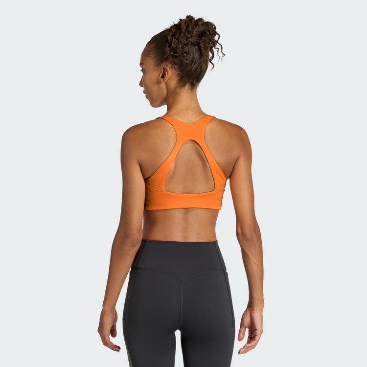 adidas adidas Optime Workout BH, mittlere Belastung BH Damen - Pure Orange - 1 | SportScheck