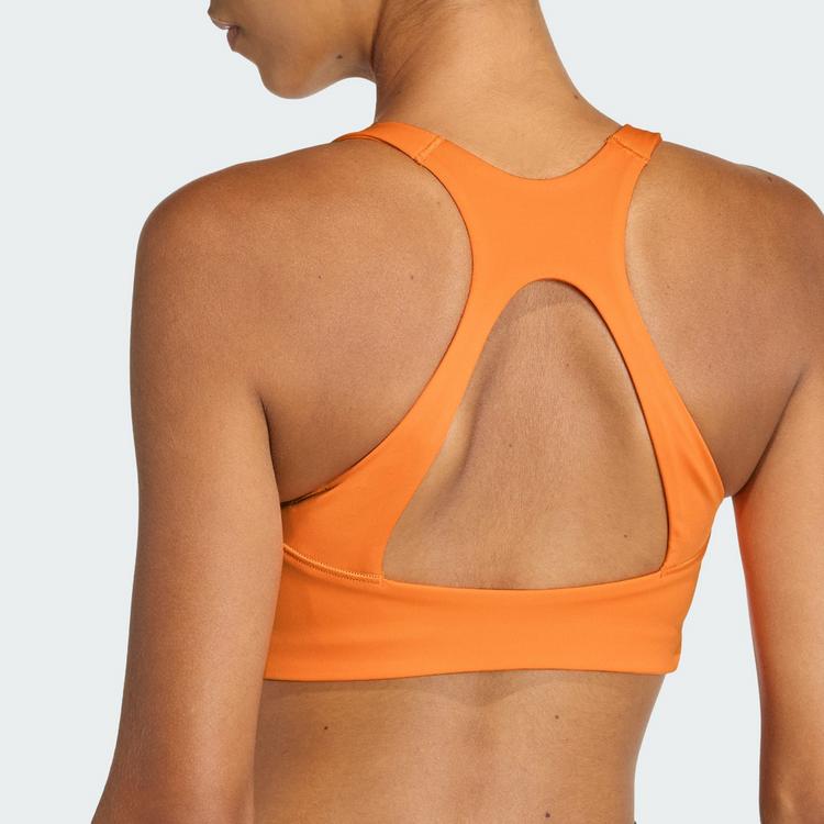 adidas adidas Optime Workout BH, mittlere Belastung BH Damen - Pure Orange - 1 | SportScheck