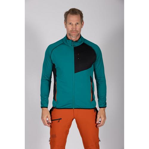 Rückansicht von Maul Sport Säntis Fleecejacke Skijacke Herren Petrol2552