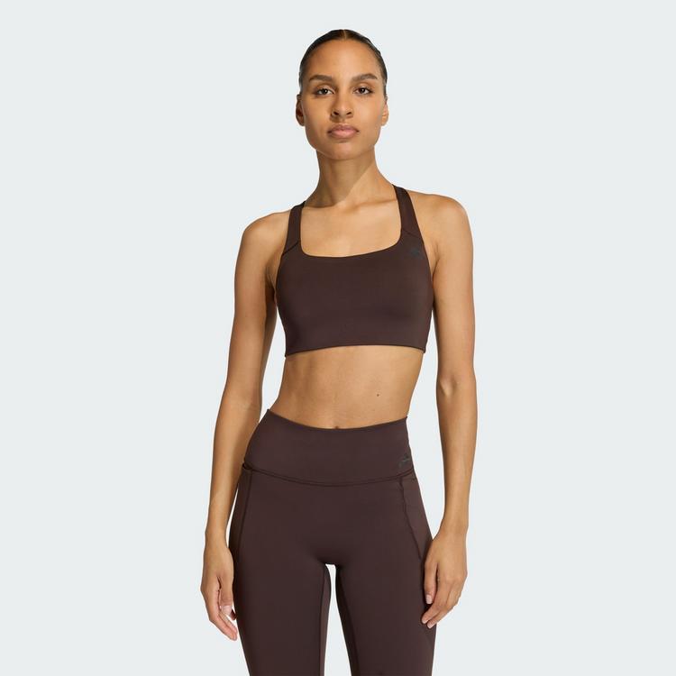 adidas adidas Optime Workout BH, mittlere Belastung BH Damen - Aurora Coffee - 0 | SportScheck