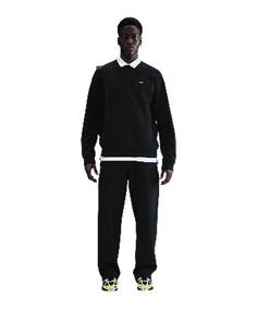 Nike Solo Swoosh OH Jogginghose Shorts Herren schwarzschwarz