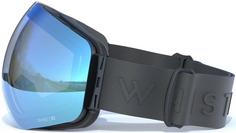 Rückansicht von Whistler Morgins Topaz III Skibrille 1122SB Forged Iron / Swiss Blue