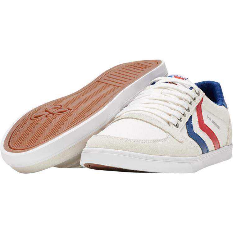 hummel hummel HUMMEL SLIMMER STADIL LOW Sneaker - WHITE/BLUE/RED/GUM - 0 | SportScheck