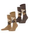 Burlington Everyday Argyle SO 2-Pack Socken Herren - brown sugar (5152)