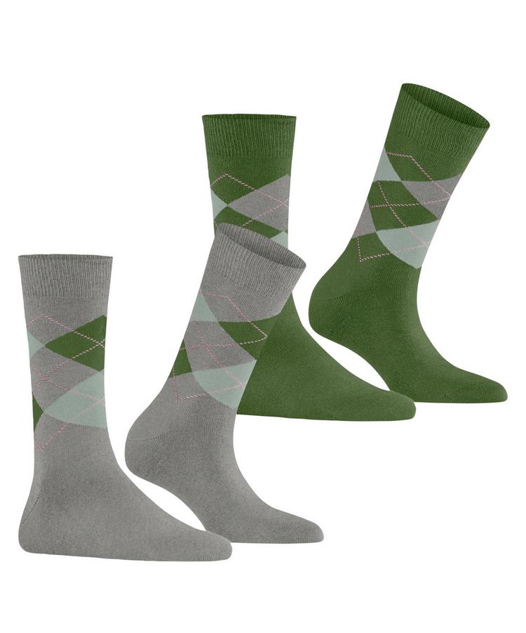 Burlington Burlington Everyday Argyle SO 2-Pack Socken Damen - melange grey (3967) - 0 | SportScheck