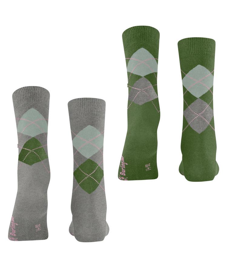 Burlington Burlington Everyday Argyle SO 2-Pack Socken Damen - melange grey (3967) - 0 | SportScheck