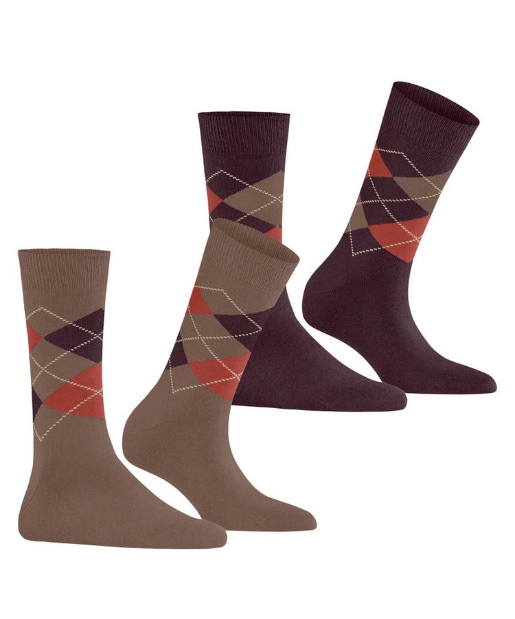 Burlington Burlington Everyday Argyle SO 2-Pack Socken Damen - nougat (5020) - 0 | SportScheck