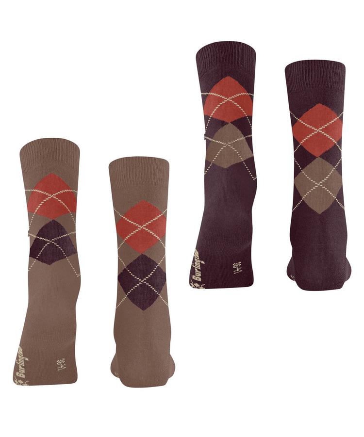 Burlington Burlington Everyday Argyle SO 2-Pack Socken Damen - nougat (5020) - 0 | SportScheck