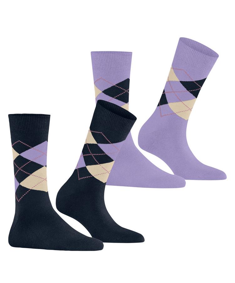 Burlington Burlington Everyday Argyle SO 2-Pack Socken Damen - plum (6130) - 0 | SportScheck