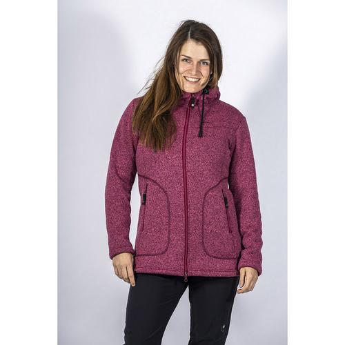 Rückansicht von Maul Sport Wilde Kaiserin Fleecejacke Damen Flieder