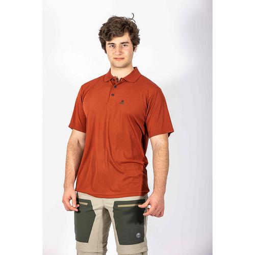 Rückansicht von Maul Sport Spiez fresh Poloshirt Herren Dunkelorange511