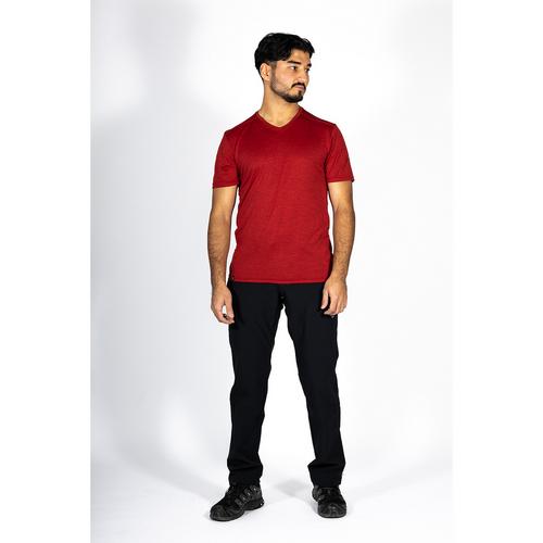 Rückansicht von Maul Sport Kufstein elastic Wanderhose Herren Nachtschwarz