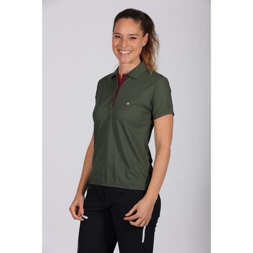 Rückansicht von Maul Sport Aeschi Poloshirt Damen Lorbeere