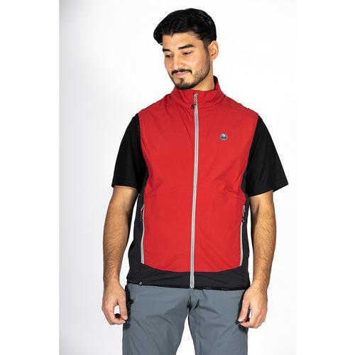 Rückansicht von Maul Sport Rossberg Bike Fahrradweste Herren Fire Red