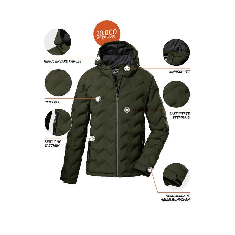 KILLTEC KILLTEC KOW 119 Funktionsjacke Herren - Dunkeloliv - 1 | SportScheck