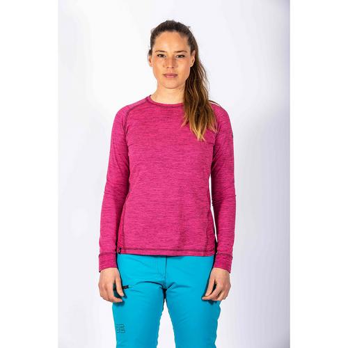 Rückansicht von Maul Sport Evora Langarmshirt Damen Lila