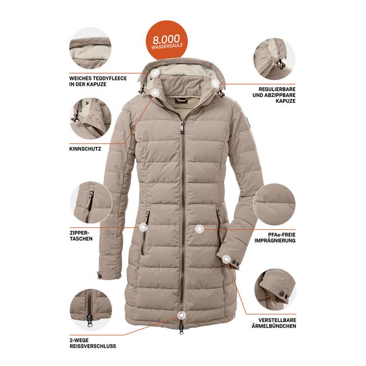 G.I.G.A. DX by killtec G.I.G.A. DX by killtec GW 13 Funktionsmantel Damen - Beige - 3 | SportScheck