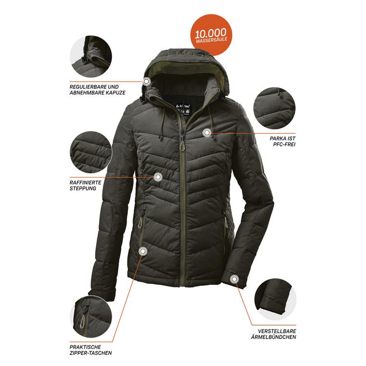 KILLTEC KILLTEC KOW 149 Softshelljacke Damen - Dunkeloliv - 3 | SportScheck