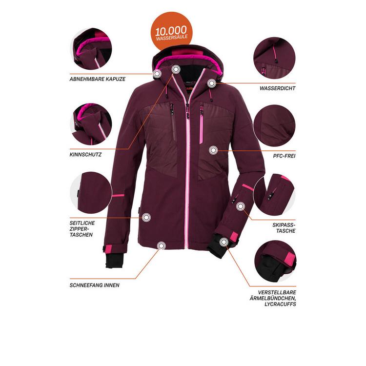 KILLTEC KILLTEC KSW 86 Skijacke Damen - Pflaume4410 - 3 | SportScheck