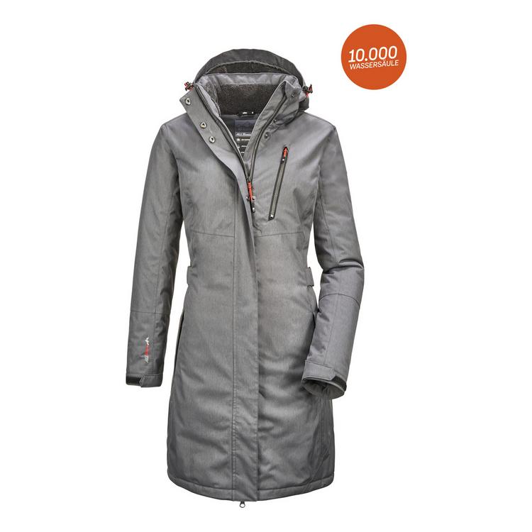 KILLTEC KILLTEC Alisi Funktionsmantel Damen - Anthrazit - 0 | SportScheck