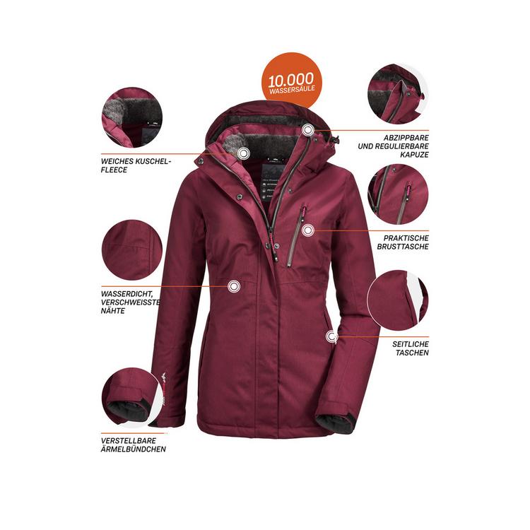 KILLTEC KILLTEC Nira Softshelljacke Damen - Bordeaux - 1 | SportScheck