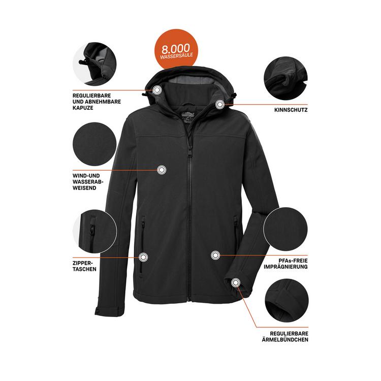 KILLTEC KILLTEC Softshelljacke Funktionsjacke Herren - Schwarz012 - 3 | SportScheck