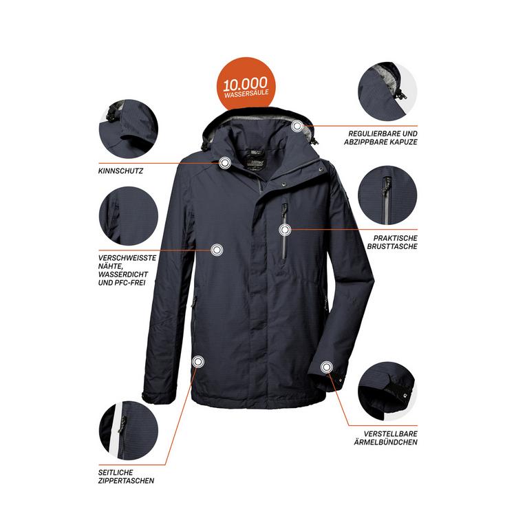 KILLTEC KILLTEC KOS 256 Funktionsjacke Herren - Blau3044 - 3 | SportScheck