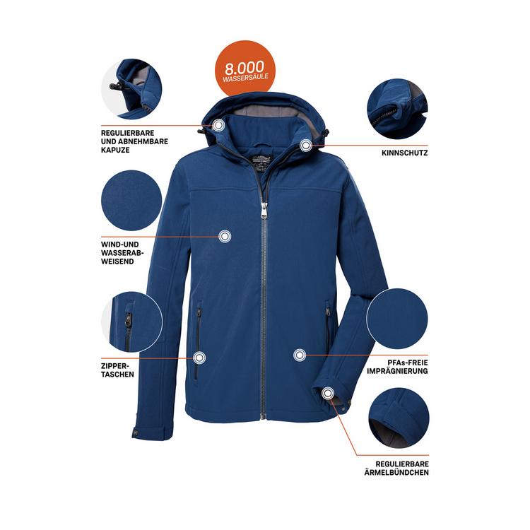 KILLTEC KILLTEC Softshelljacke Funktionsjacke Herren - Marine323 - 3 | SportScheck