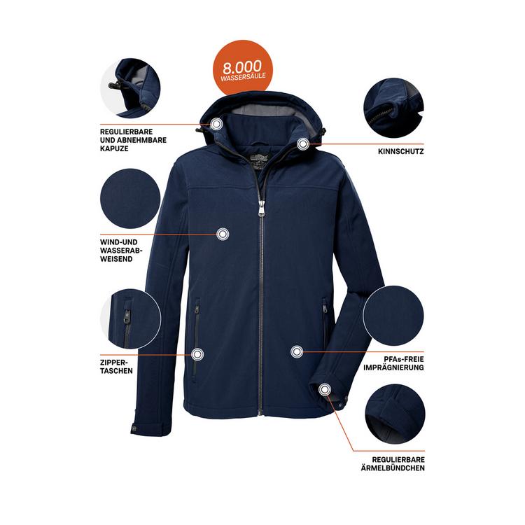 KILLTEC KILLTEC Softshelljacke Funktionsjacke Herren - Marine324 - 3 | SportScheck