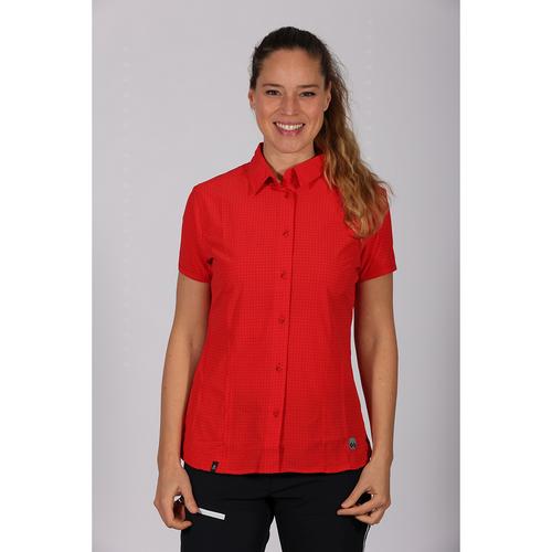 Rückansicht von Maul Sport Agile 3XT Funktionsbluse Damen Rot4514
