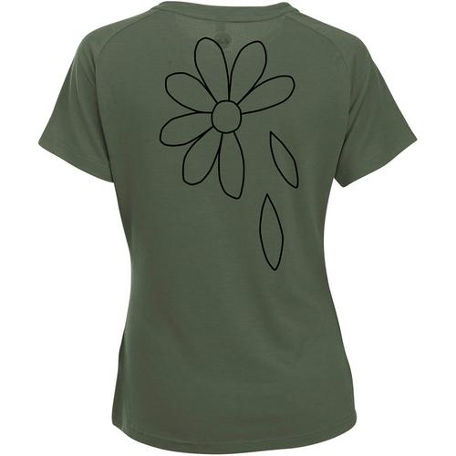 Rückansicht von Maul Sport Ridnaun fresh T-Shirt Damen Grün2020