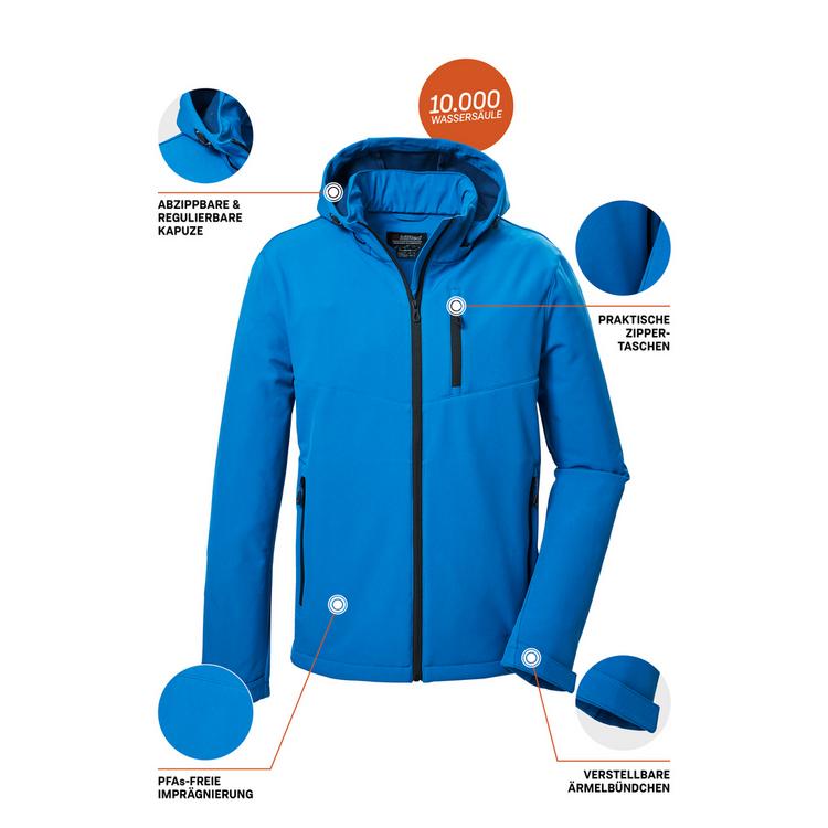 KILLTEC KILLTEC KOW 92 MN SFTSHLL JCKT Funktionsjacke Herren - Blau3036 - 4 | SportScheck