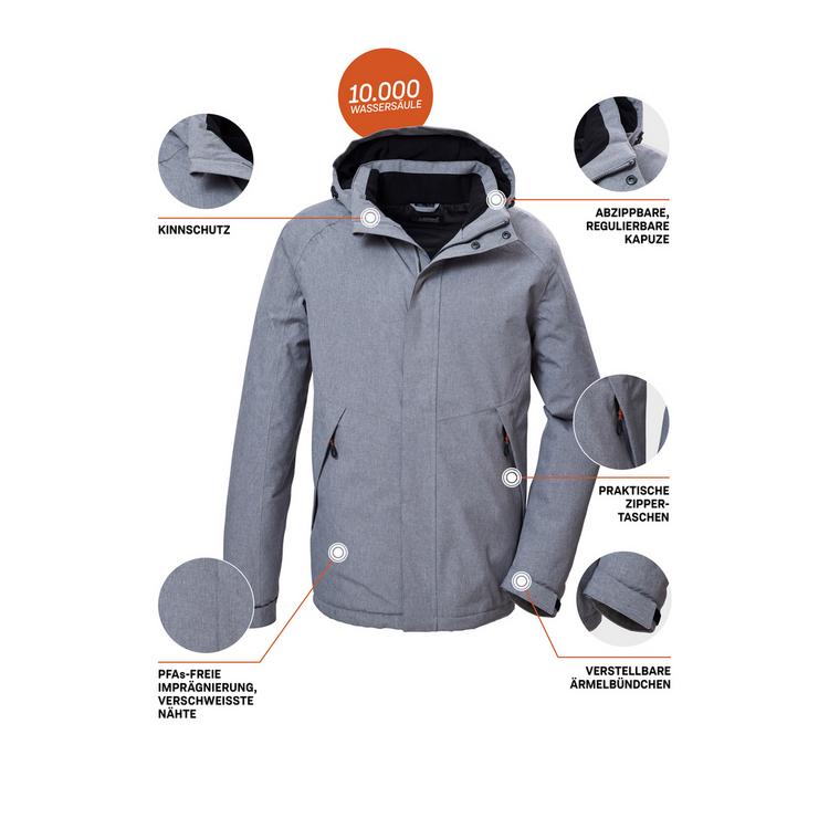 KILLTEC KILLTEC KOW 4 MN JCKT Funktionsjacke Herren - Grau0613 - 4 | SportScheck