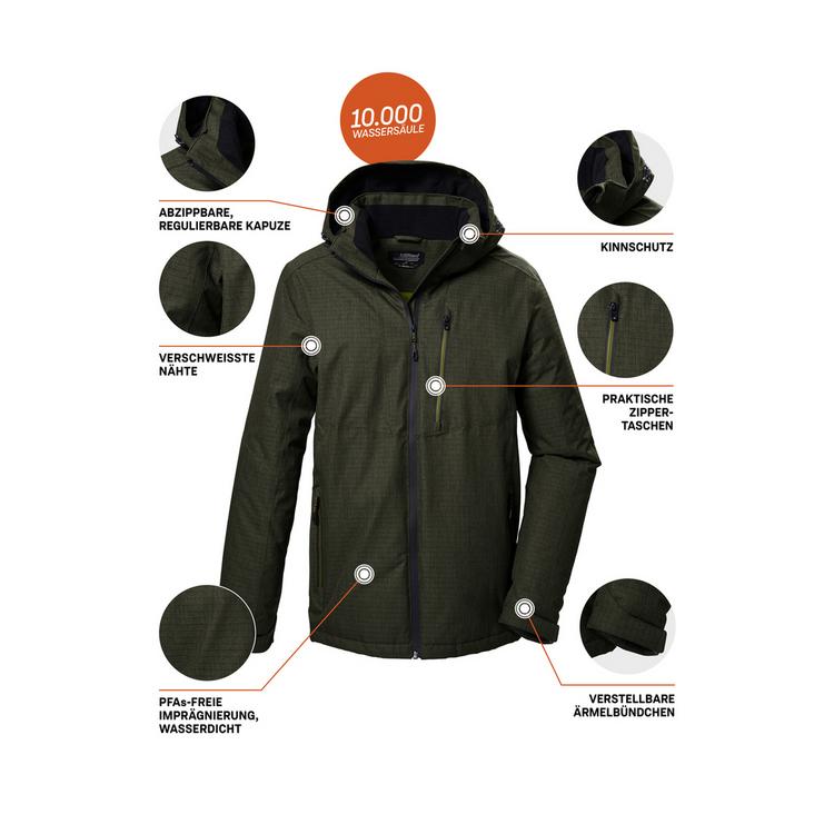 KILLTEC KILLTEC KOW 7 MN JCKT Funktionsjacke Herren - Gr&uuml;n201 - 3 | SportScheck