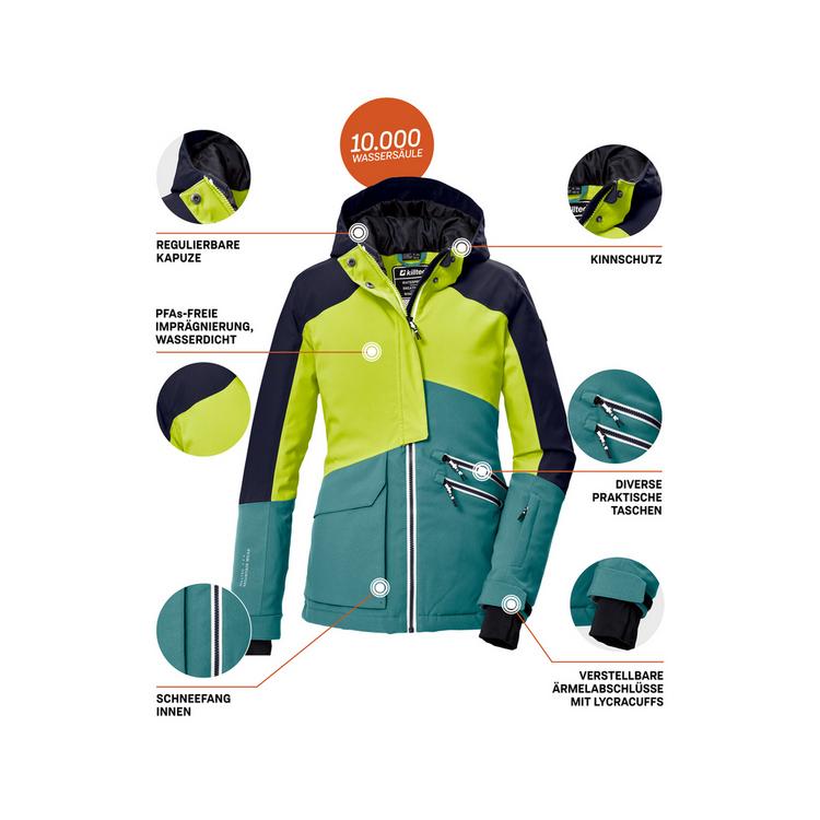 KILLTEC KILLTEC KSW 405 GRLSJCKT Skijacke M&auml;dchen - Gr&uuml;n2068 - 3 | SportScheck