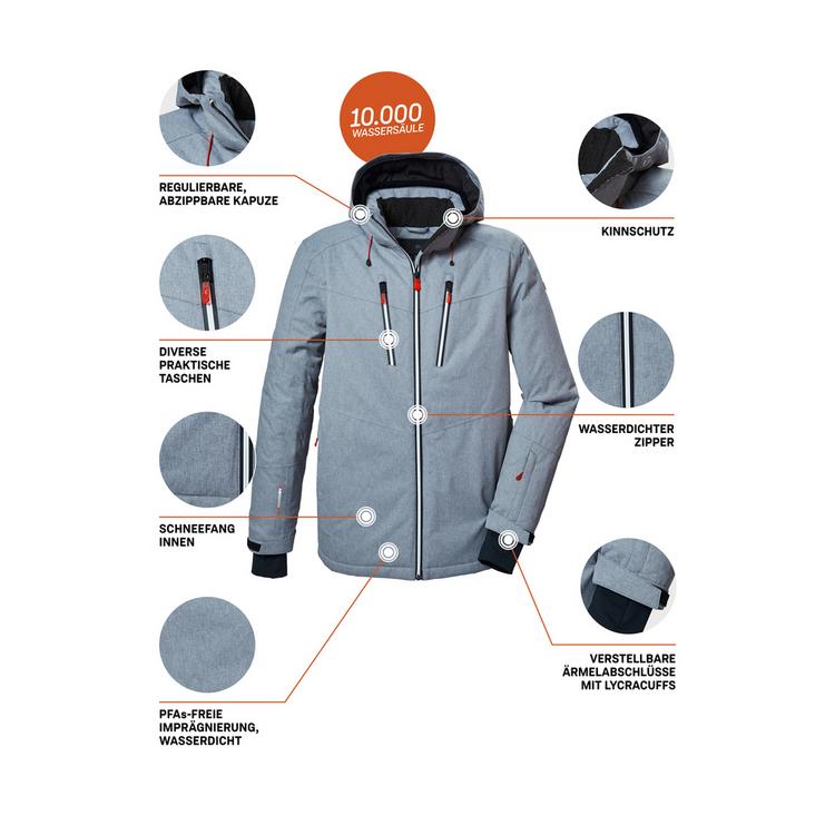 KILLTEC KILLTEC KSW 310 MNJCKT Skijacke Herren - Grau0613 - 3 | SportScheck