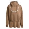 adidas adidas By Stella McCartney Peplum Hoodie Hoodie Damen - Brown Moss