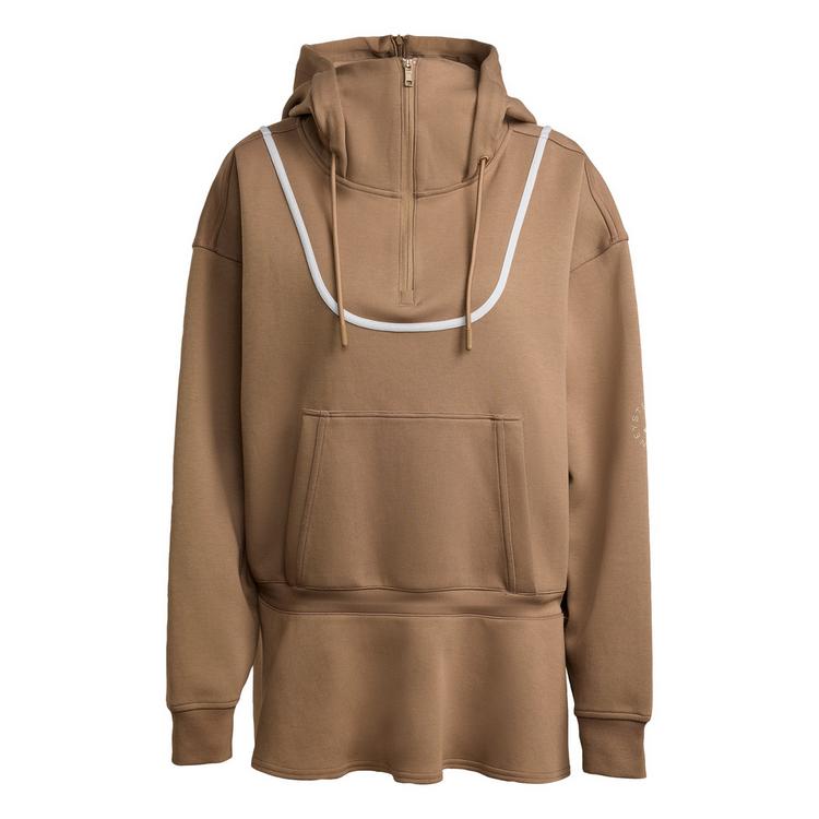 adidas adidas adidas By Stella McCartney Peplum Hoodie Hoodie Damen - Brown Moss - 0 | SportScheck