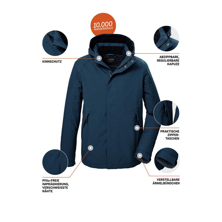 KILLTEC KILLTEC KOW 4 MN JCKT Funktionsjacke Herren - Blau3042 - 3 | SportScheck