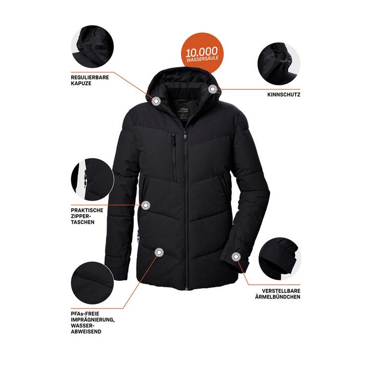 KILLTEC KILLTEC KOW 306 MN QLTD JCKT Funktionsjacke Herren - Schwarz0110 - 3 | SportScheck