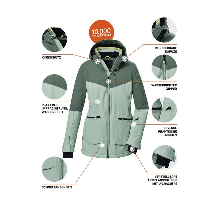 KILLTEC KILLTEC KSW 40 WMNJCKT Skijacke Damen - Gr&uuml;n2042 - 3 | SportScheck