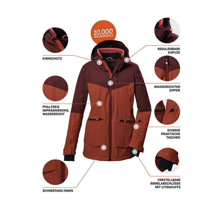 KILLTEC KILLTEC KSW 40 WMNJCKT Skijacke Damen - Braun5917 - 3 | SportScheck