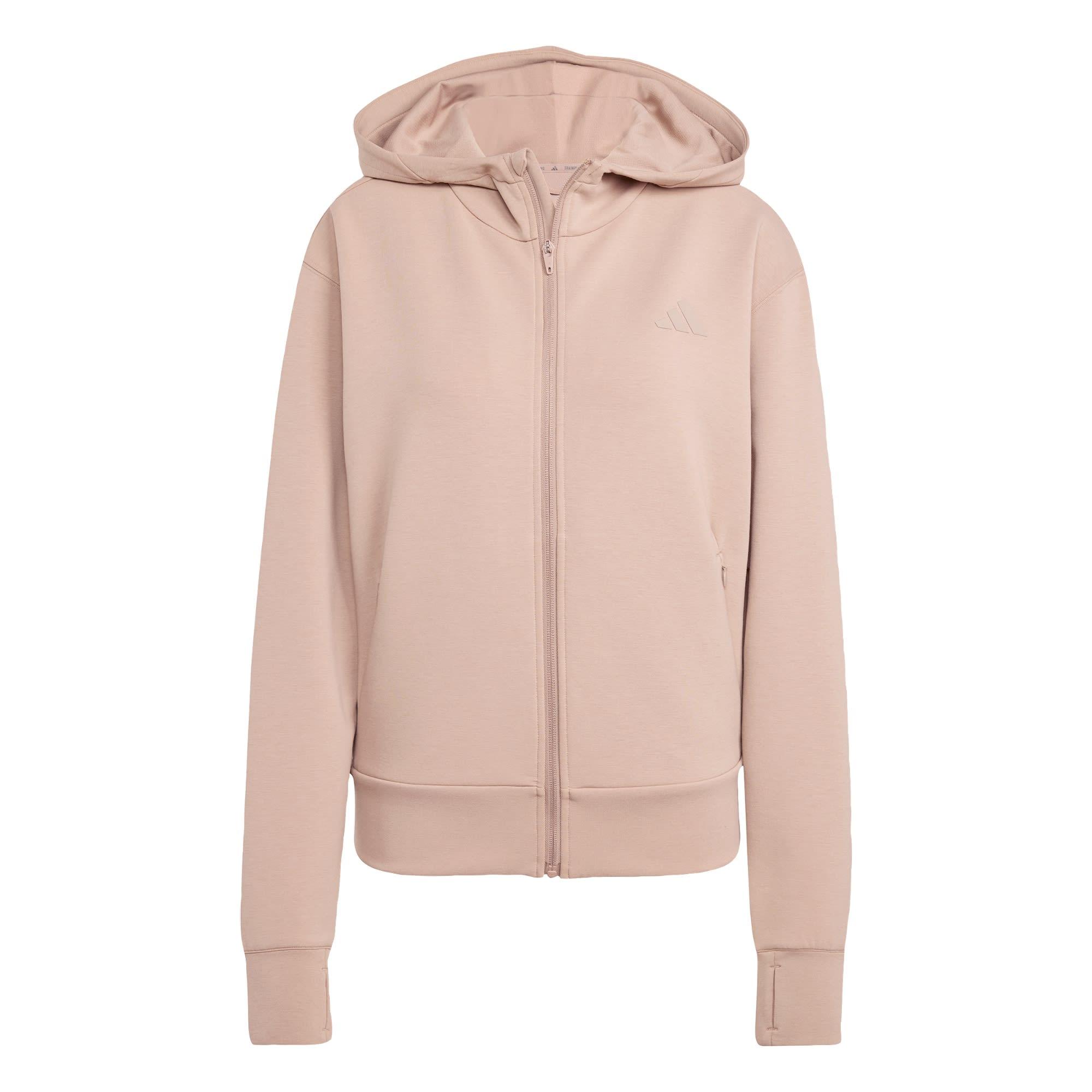 adidas Designed 4 Training Kapuzenjacke Hoodie Damen - Chalky Brown